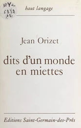 Dits d'un monde en miettes