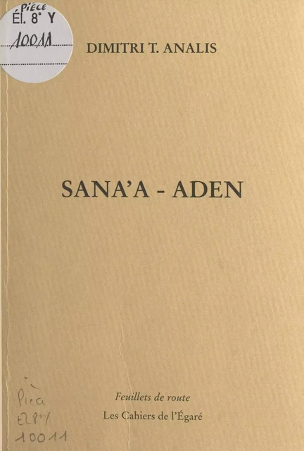 Sana'a-Aden - Dimitri T. Analis - FeniXX réédition numérique