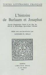 L'histoire de Barlaam et Josaphat