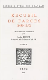 Recueil de farces (1450-1550)