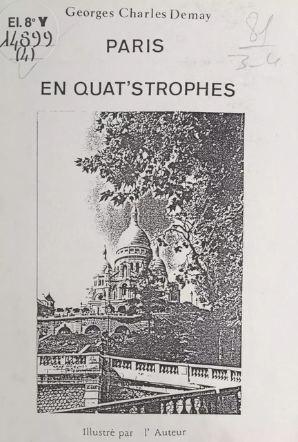 Paris en quat'strophes - Georges-Charles Demay - FeniXX réédition numérique