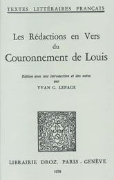 Les Rédactions en vers du Couronnement de Louis