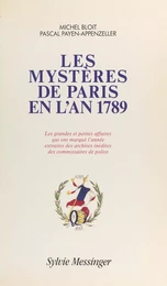 Les mystères de Paris en l'an 1789