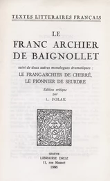 Le Franc Archier de Baignollet