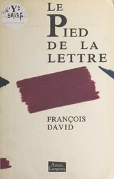 Le pied de la lettre