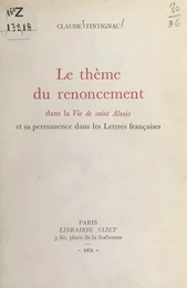 Le thème du renoncement dans la Vie de Saint Alexis