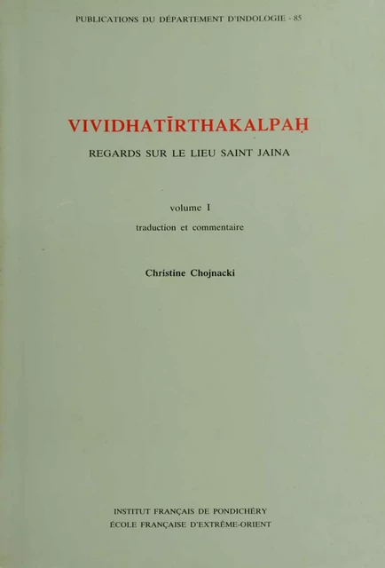 Vividhatīrthakalpaḥ -  - Institut français de Pondichéry