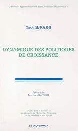 Dynamique des politiques de croissance