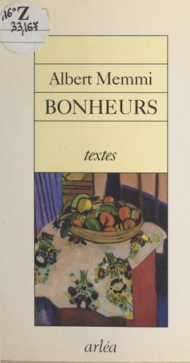 Bonheurs : 52 semaines - Albert Memmi - FeniXX réédition numérique