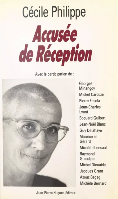 Accusée de réception - Cécile Philippe - FeniXX réédition numérique