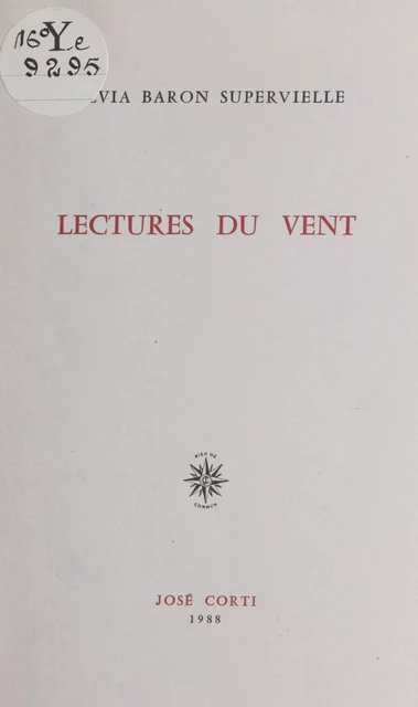 Lectures du vent - Silvia Baron Supervielle - FeniXX réédition numérique