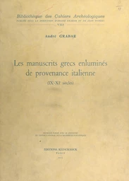 Les manuscrits grecs enluminés de provenance italienne