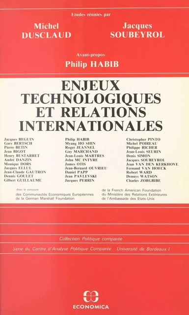 Enjeux technologiques et relations internationales -  - FeniXX réédition numérique