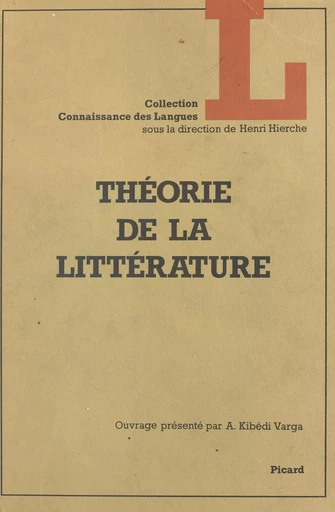 Théorie de la littérature - Benoît de Cornulier, P. W. M. de Meijer - FeniXX réédition numérique