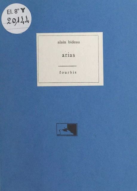 Arias - Alain Bideau - FeniXX réédition numérique