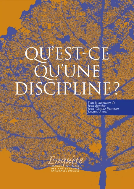 Qu’est-ce qu’une discipline ? -  - Éditions de l’École des hautes études en sciences sociales