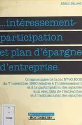 Intéressement-participation et plan d'épargne d'entreprise