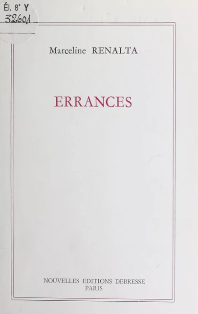 Errances - Marceline Renalta - FeniXX réédition numérique