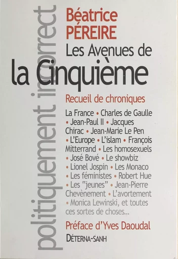 Les avenues de la Cinquième : recueil de chroniques - Béatrice Péreire - FeniXX réédition numérique