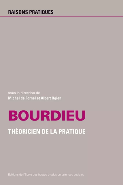 Bourdieu -  - Éditions de l’École des hautes études en sciences sociales