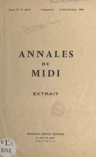 La Gascogne dans les registres du Trésor des chartes - Charles Samaran - FeniXX réédition numérique