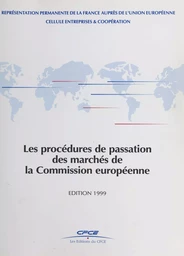 Les procédures de passation des marchés de la Commission européenne