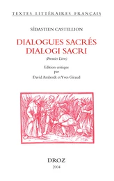 Dialogues sacrés = Dialogi Sacri (Premier Livre)