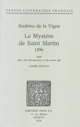 Le Mystère de Saint-Martin