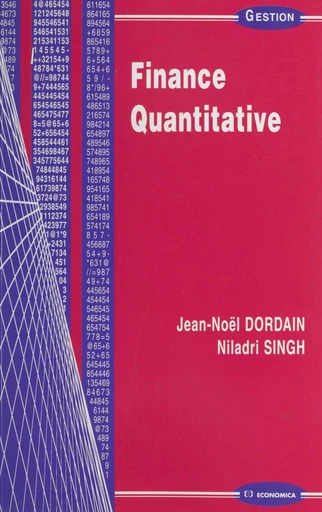 Finance quantitative - Jean-Noël Dordain, Niladri Singh - FeniXX réédition numérique