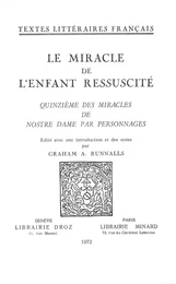 Le Miracle de l'Enfant ressuscité