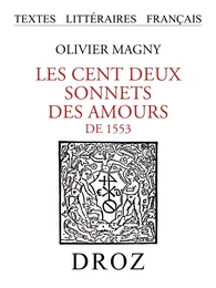 Les cent deux sonnets des Amours de 1553