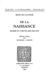 De la Naissance, durée et chute des estats