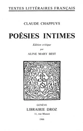 Poésies intimes