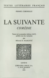 La Suivante : comédie