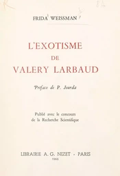 L'exotisme de Valery Larbaud