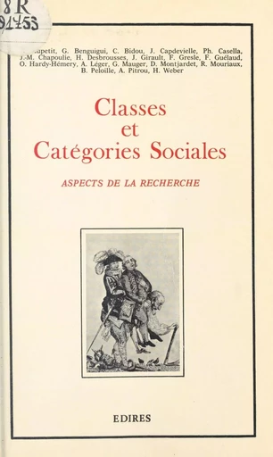 Classes et catégories sociales : aspects de la recherche -  Collectif - FeniXX réédition numérique