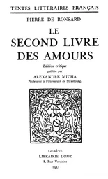 Le second Livre des amours