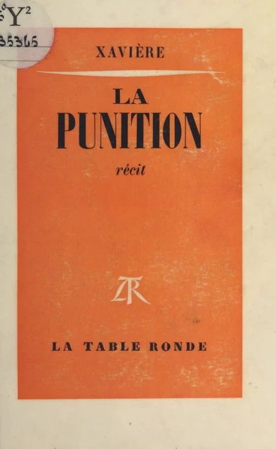 La punition -  Xavière - FeniXX réédition numérique