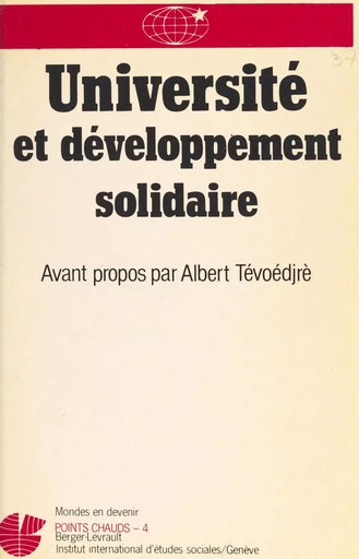 Université et développement solidaire -  Académie diplomatique internationale - FeniXX réédition numérique