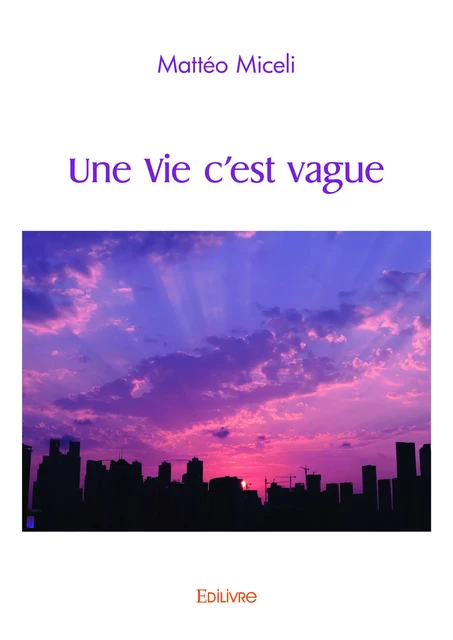 Une Vie c'est vague - Mattéo Miceli - Editions Edilivre