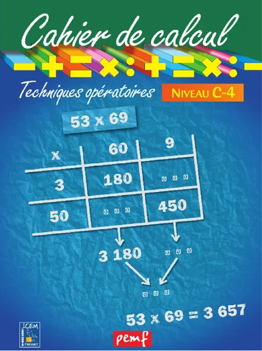 Cahier de calcul cycle 3 niveau 2D - Icem Pedagogie Freinet - PEMF