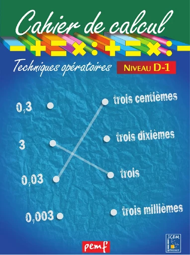 Cahier de calcul cycle 3 niveau 3A - Icem Pedagogie Freinet - PEMF