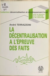 La décentralisation à l'épreuve des faits