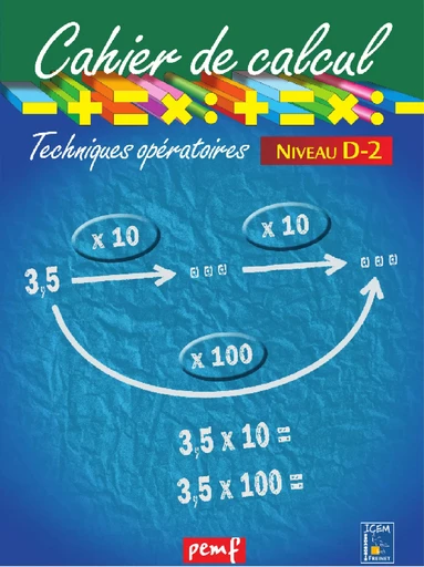 Cahier de calcul cycle 3 niveau 3B - Icem Pedagogie Freinet - PEMF