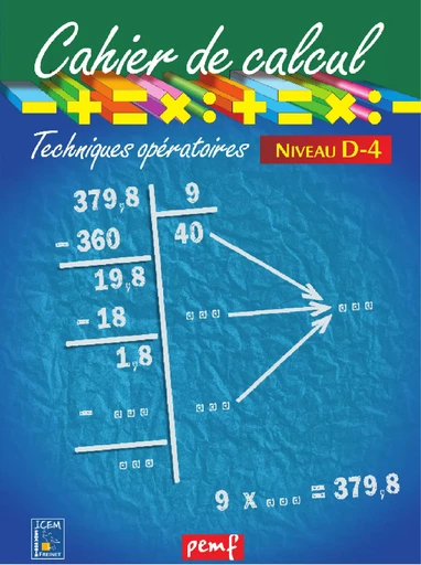 Cahier de calcul cycle 3 niveau 3D - Icem Pedagogie Freinet - PEMF