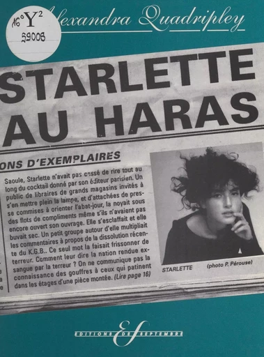 Starlette au haras - Alexandra Quadripley - FeniXX réédition numérique