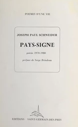 Pays-signe : poésie, 1970-1980