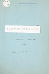 La phobie de l'humain