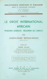 Le droit international africain