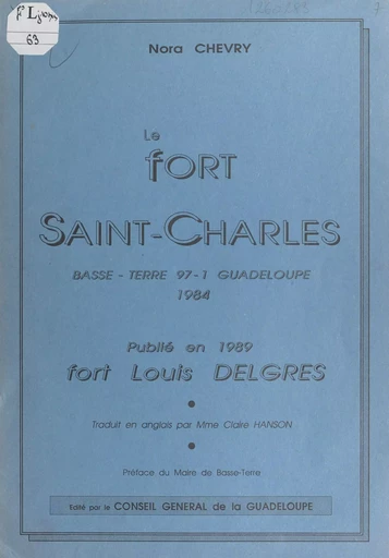 Le Fort Saint-Charles - Nora Chevry - FeniXX réédition numérique